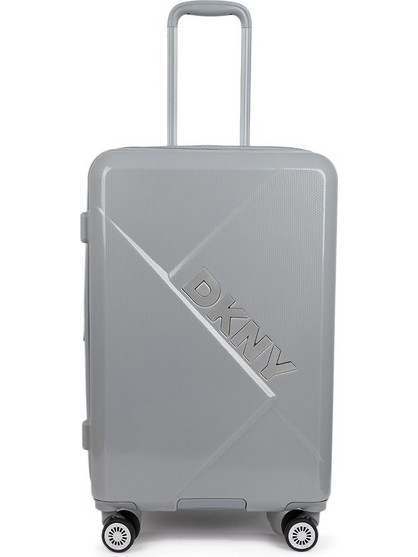 DKNY D4506B-DH418YC5 Βαλίτσα Μεσαία 67x45x28.5cm με 4 Ρόδες Γκρι