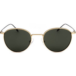 Safilo LINEA/T 09/S 83I Ανδρικά Γυαλιά Ηλίου Οβάλ Μεταλλικά Χρυσά με Πράσινο Φακό