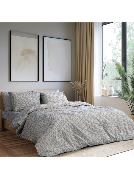 Beauty Home Σετ Πάπλωμα Μονό 160x230 Moments Art 12563 Γκρι