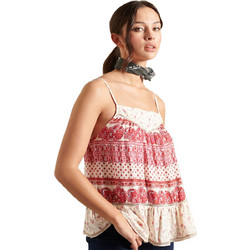Superdry Γυναικείο Καλοκαιρινό Top Λευκό W6010464A-4NJ
