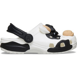 Crocs Toddler Παιδικά Παπούτσια Θαλάσσης Ανατομικά Λευκά Μαύρα 212902-100