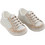 Everkid Βαπτιστικά Sneakers για Αγόρι Δερμάτινα Ανατομικά Λευκά Μπεζ A626E