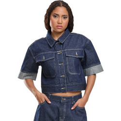 Karl Kani Γυναικείο Μπουφάν Τζιν Κοντό Navy Μπλε KW262-019-1
