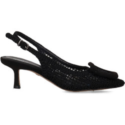 Migato Γόβες Slingback Δερμάτινες με Λεπτό Χαμηλό Τακούνι Μαύρες 100045593-014