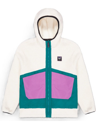 Picture Ανδρική Ζακέτα Fleece με Κουκούλα και Φερμουάρ Λευκή MSW0487-B