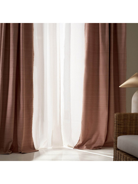 Gofis Home Κουρτίνα με Σιρίτι 130x270 Teyana 656 Salmon