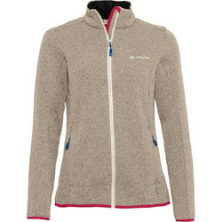 Vaude Rienza IV Γυναικεία Ζακέτα Fleece Μακριά με Φερμουάρ Μπεζ 42983-781