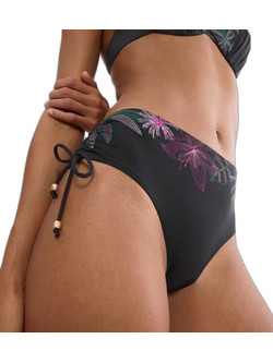 Triumph Summer Tropics Ψηλόμεσο Bikini Slip Μαύρο 10226523-0034