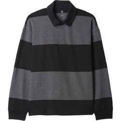 Gap Παιδικό Polo Μακρυμάνικο Μαύρο Γκρι 500471004
