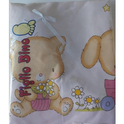 Figlio Bino Σετ Βρεφικά Σεντόνια Κούνιας Βαμβακερά 85x140 Cat Pink 3τμχ