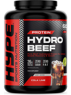 Hype Premium Hydro Beef Cola Lime Πρωτεΐνη Γράμμωσης Χωρίς Λακτόζη 1.8kg