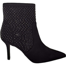 Kurt Geiger Γυναικεία Μποτάκια Αστραγάλου Suede Μαύρα με Λεπτό Ψηλό Τακούνι 4994400289-00