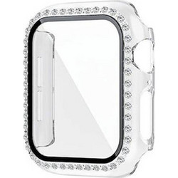 Leewello LW-408 Πλαστική Θήκη με Προστασία Οθόνης για Apple Watch 4 / 5 / 6 / SE 44mm Διαφανής
