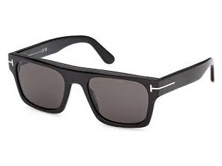 Tom Ford FT1337 01A Ανδρικά Γυαλιά Ηλίου Τετράγωνα Κοκάλινα Μαύρα με Μαύρο Φακό