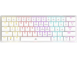 White Shark Nagamaki Μηχανικό Gaming Πληκτρολόγιο 60% με Custom Blue Διακόπτες RGB White