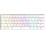 White Shark Nagamaki Μηχανικό Gaming Πληκτρολόγιο 60% με Custom Blue Διακόπτες RGB White
