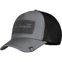 Pentagon Ανδρικό Καπέλο Jockey με Δίχτυ Snapback Υφασμάτινο Γκρι K13069
