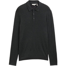 Tom Tailor Ανδρική Μπλούζα Polo Μακρυμάνικη Μαύρη 1048007-10617