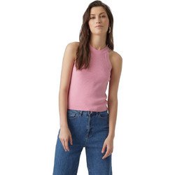 Vero Moda Γυναικείο Καλοκαιρινό Top Ριπ Ροζ 10284654