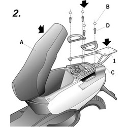 Shad Σχάρα Μηχανής για Yamaha Neos 50 '97-'01
