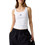 Guess Γυναικείο Καλοκαιρινό Top Ριπ Λευκό W4YP48KA0H1-G011