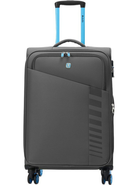 Dielle 30-60 Βαλίτσα Μεσαία 65x42x26cm με 4 Ρόδες Γκρι
