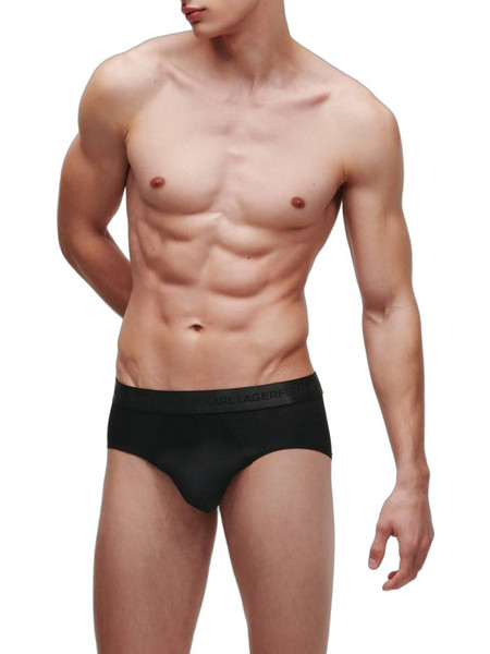 Karl Lagerfeld Ανδρικά Σλιπ Βαμβακερά Μαύρα 3Pack 220M2132-999
