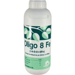 Vioryl Oligo-8 Fe Υγρό Διαφυλλικό Λίπασμα Σιδήρου 1lt
