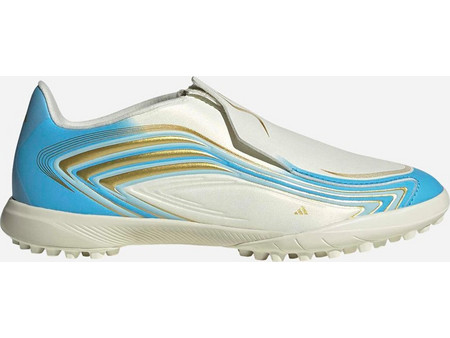 Adidas F50 Messi League FG KK1372 Παιδικά Ποδοσφαιρικά Παπούτσια με Τάπες Μπεζ Γαλάζια