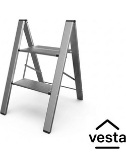 Vesta LJA102 Σκαλοσκαμπό Αλουμινίου Με 2 Σκαλοπάτια