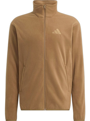 Adidas TERREX Multi Essentials Full-Zip Ανδρική Ζακέτα Fleece με Φερμουάρ Καφέ KY9788