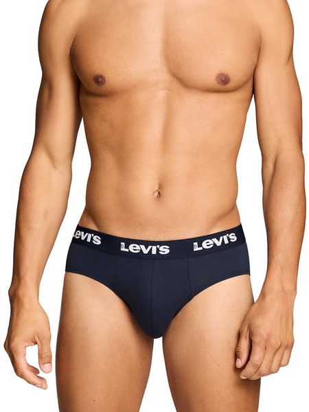 Levi's Ανδρικά Σλιπ Βαμβακερά Navy Μπλε 2Pack 37149-1213-