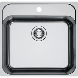 Franke Smart Bowl SRX 210-50 TL Ένθετος Νεροχύτης Inox Σατινέ 53x51cm 3011750109