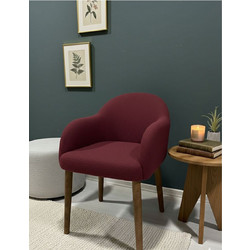 Stewe Home Πολυθρόνα Μπορντό STE-026767-V58424