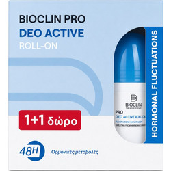 Bioclin Pro Deo Active Αποσμητικό Roll On 48h 2x50ml