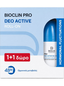 Bioclin Pro Deo Active Αποσμητικό Roll On 48h 2x50ml
