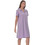 PNN Nightwear Midi Καλοκαιρινό Καθημερινό Φόρεμα Λιλά 0263-1011