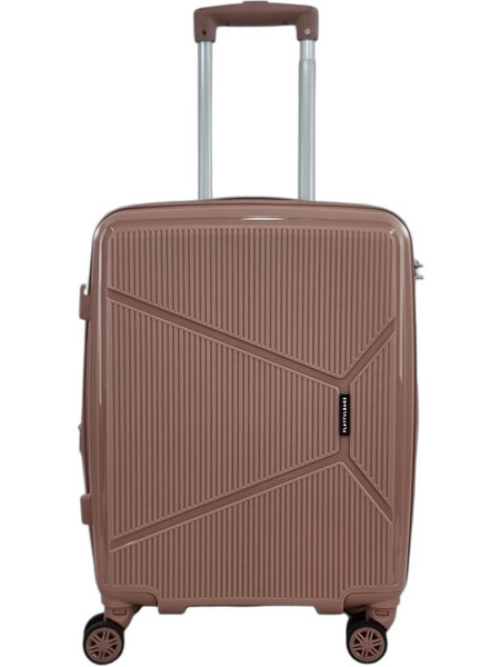 Playbags Collection PP001C Βαλίτσα Καμπίνας 50x40x20cm με 4 Ρόδες Ροζ Χρυσή