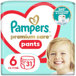 Pampers Premium Care Pants Πάνες Βρακάκι No6 13-19kg 31τμχ