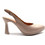 Desiree Γόβες Slingback Δερμάτινες με Λεπτό Ψηλό Τακούνι & Φιάπα Μπεζ Saga14