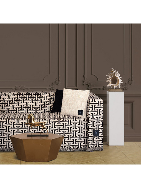 Greenwich Polo Club Ριχτάρι Διθέσιου Καναπέ 180x250 Essential 3931 Black Ecru