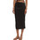 Guess Nerea Μίντι Φούστα Υφασμάτινη Pencil Μαύρη E6GD04KG322-JBLK