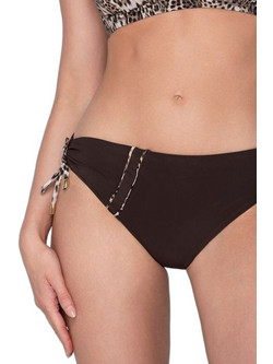Luna Safari Bikini Slip Σοκολατί 94808