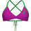Arena Swim Tie Back Solid Αθλητικό Bikini Top Τριγωνάκι Φούξια 004768-960