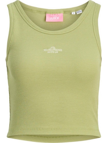 JJXX Γυναικείο Καλοκαιρινό Crop Top Ριπ Πράσινο 12279894