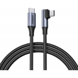 Ugreen L536 85225 Braided Angle 90° USB-C to USB-C 240W 1m Black