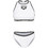Arena Y-Line Αθλητικό Bikini Set Μπουστάκι Λευκό 010787-150