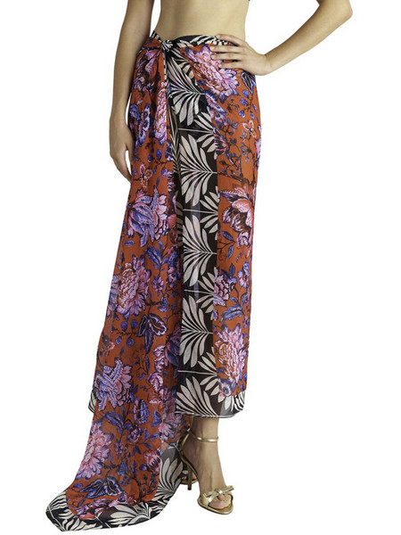 BLU4U Birds of Paradise Παρεό Μακρύ Πολύχρωμο 26383591-07