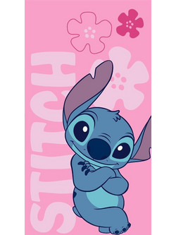 Dimcol Lilo & Stitch 548 Παιδική Πετσέτα Θαλάσσης Microfiber Ροζ 70x140cm 54460912092