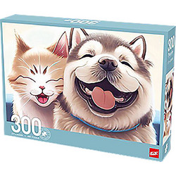 Puzzle ToyMarkt Σκύλος & Γάτα 300 Κομμάτια